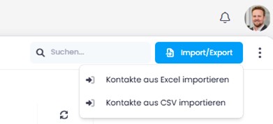 Kontakte aus Excel und CSV importieren